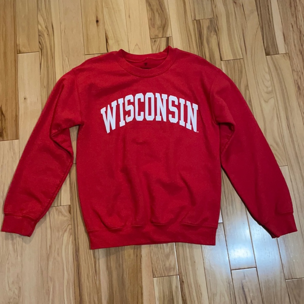 Red wisconsin crew neck!